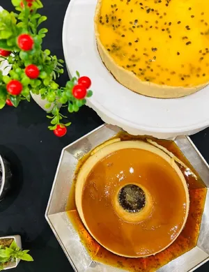 Pudim de Leite e Tortinha de Maracujá